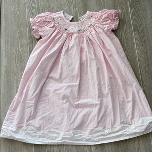 Pink Embroidered Kids Dress